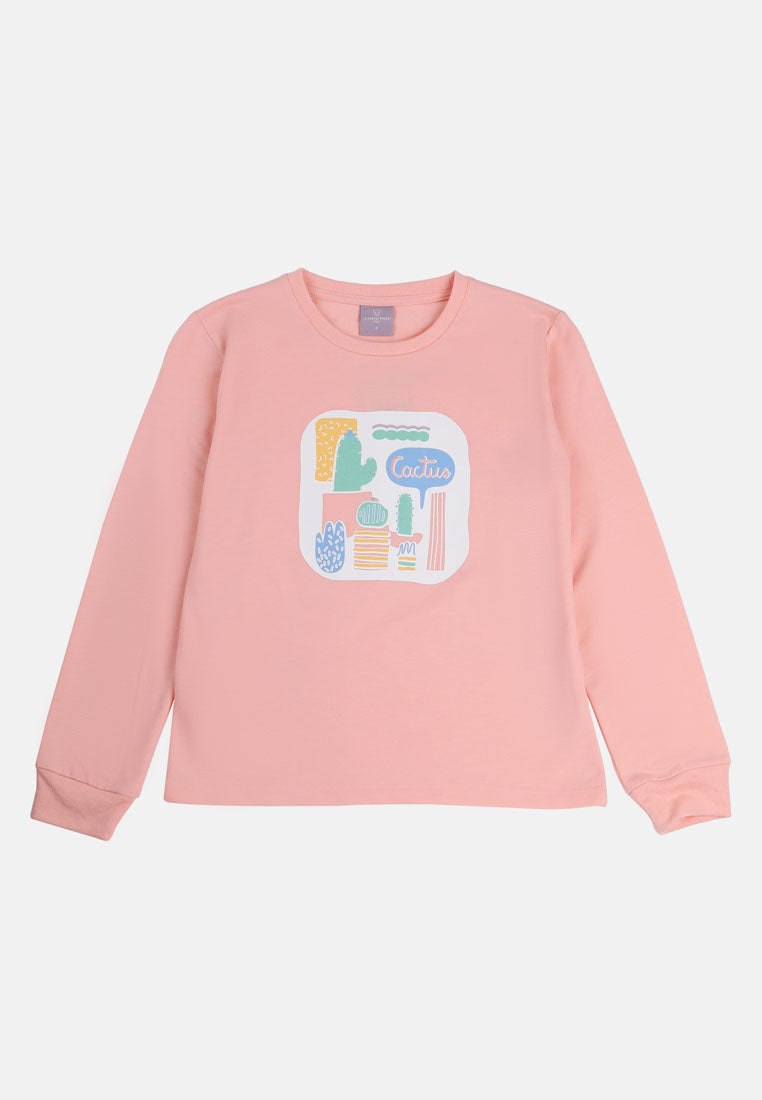 Cheetah Kids Girl Long Sleeves T-Shirt - CJG-6860(F)