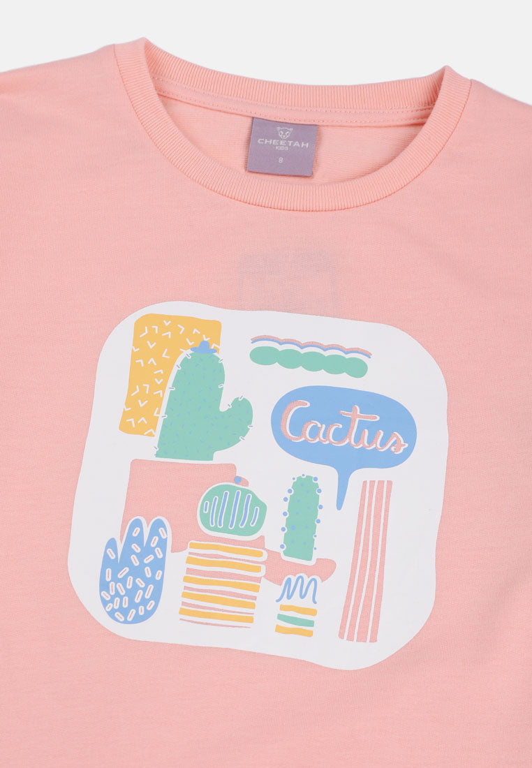 Cheetah Kids Girl Long Sleeves T-Shirt - CJG-6860(F)